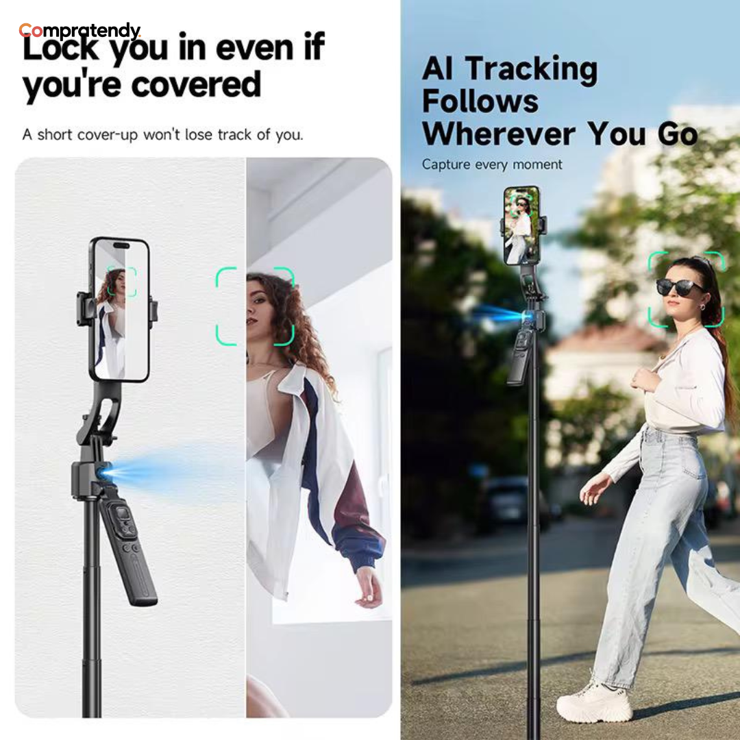 TRÍPODE C17 INTELIGENTE 360° CON SEGUIMIENTO FACIAL IA