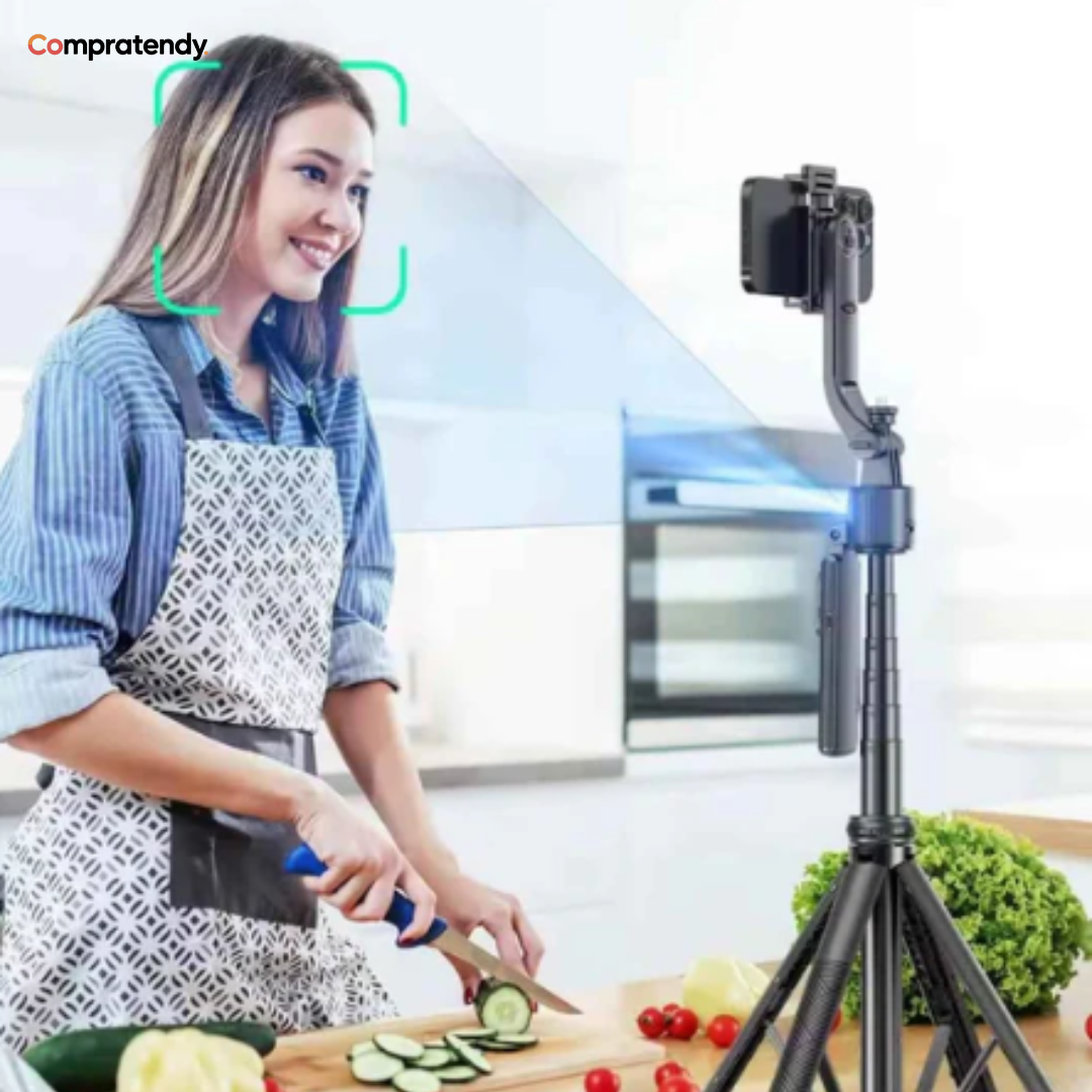 TRÍPODE C17 INTELIGENTE 360° CON SEGUIMIENTO FACIAL IA