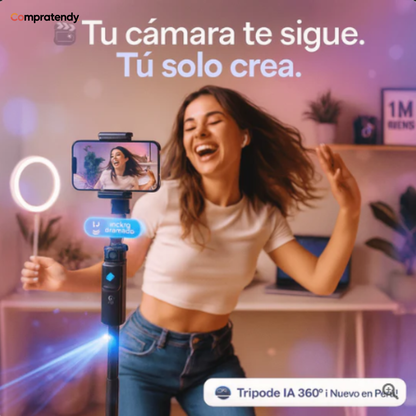 TRÍPODE C17 INTELIGENTE 360° CON SEGUIMIENTO FACIAL IA