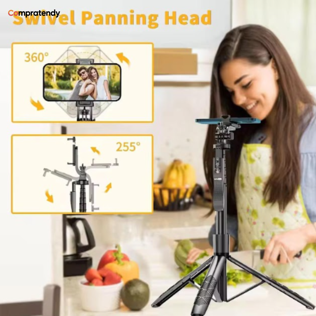 TRÍPODE C17 INTELIGENTE 360° CON SEGUIMIENTO FACIAL IA