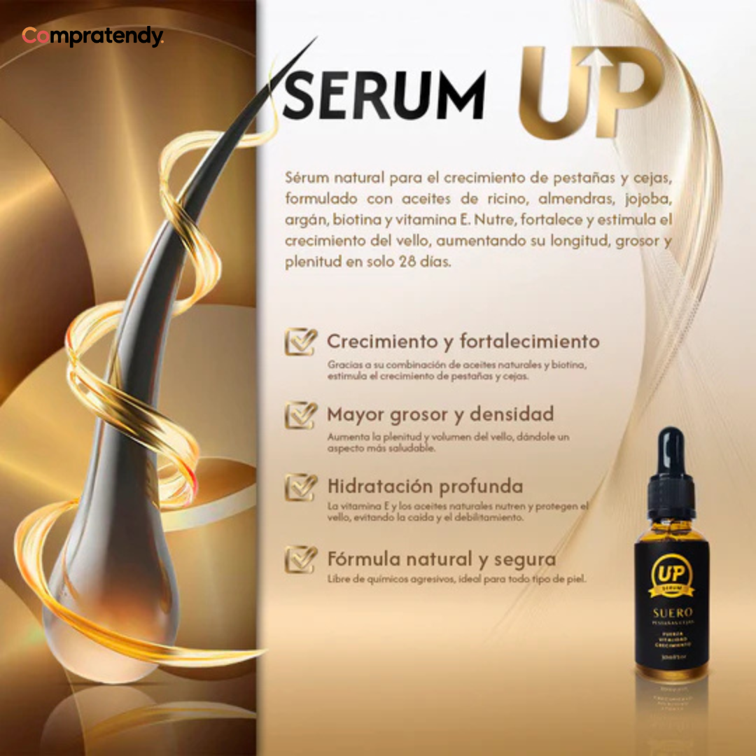 🌟 SERUM UP PRO® – CRECIMIENTO NATURAL DE PESTAÑAS Y CEJAS